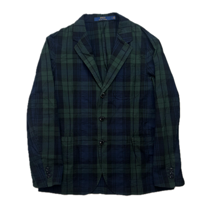 Polo Ralph Lauren BlackWatch Tartan Summer Blazer Sports Coat (Cotton) - L