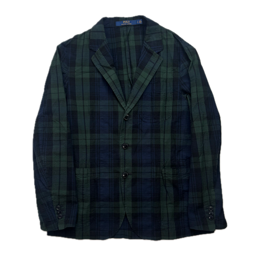 Polo Ralph Lauren BlackWatch Tartan Summer Blazer Sports Coat (Cotton) - L