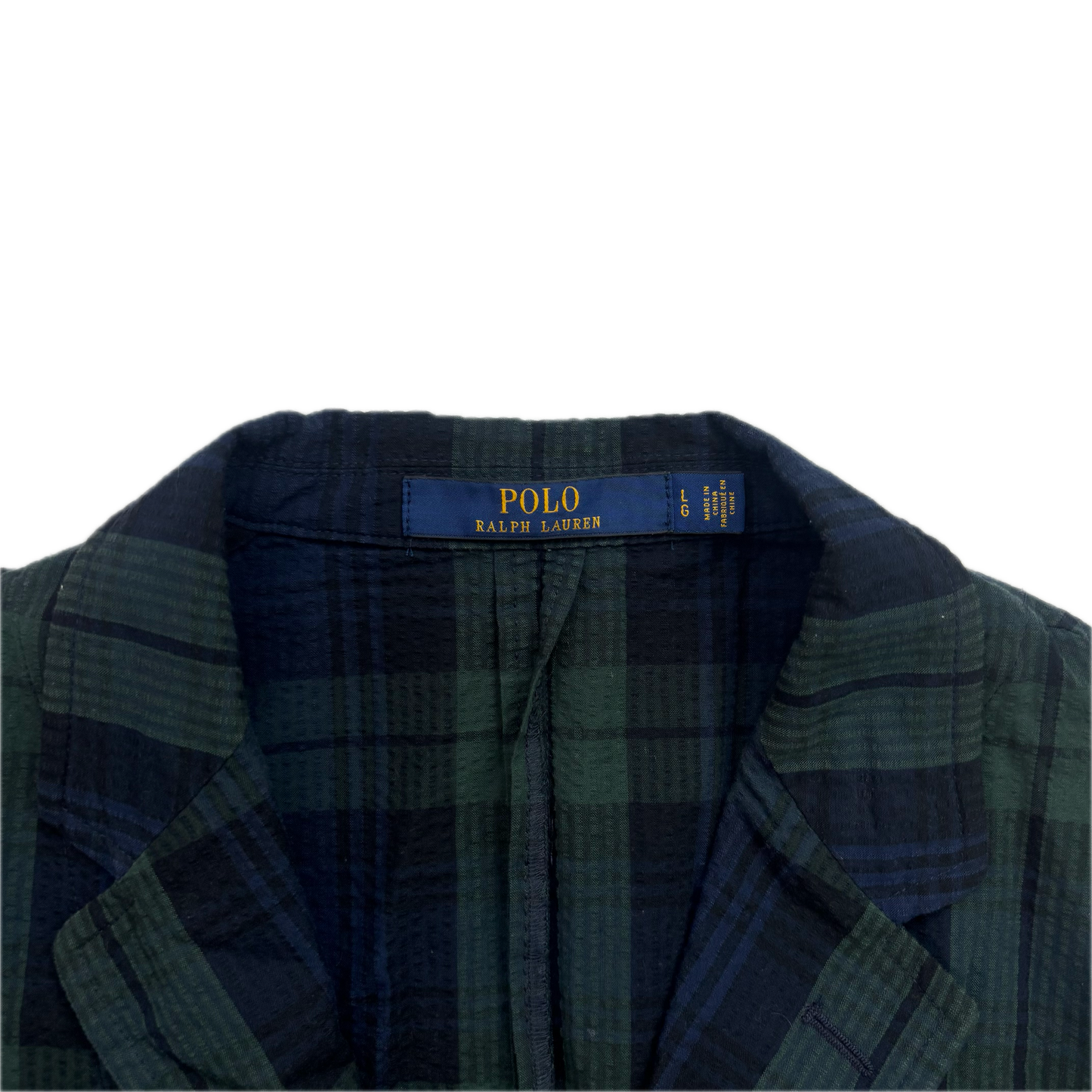 Polo Ralph Lauren BlackWatch Tartan Summer Blazer Sports Coat (Cotton) - L