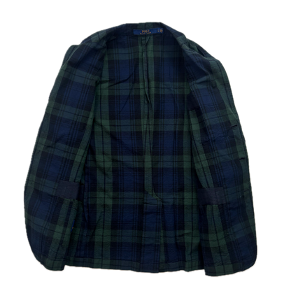 Polo Ralph Lauren BlackWatch Tartan Summer Blazer Sports Coat (Cotton) - L