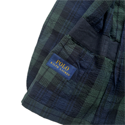 Polo Ralph Lauren BlackWatch Tartan Summer Blazer Sports Coat (Cotton) - L