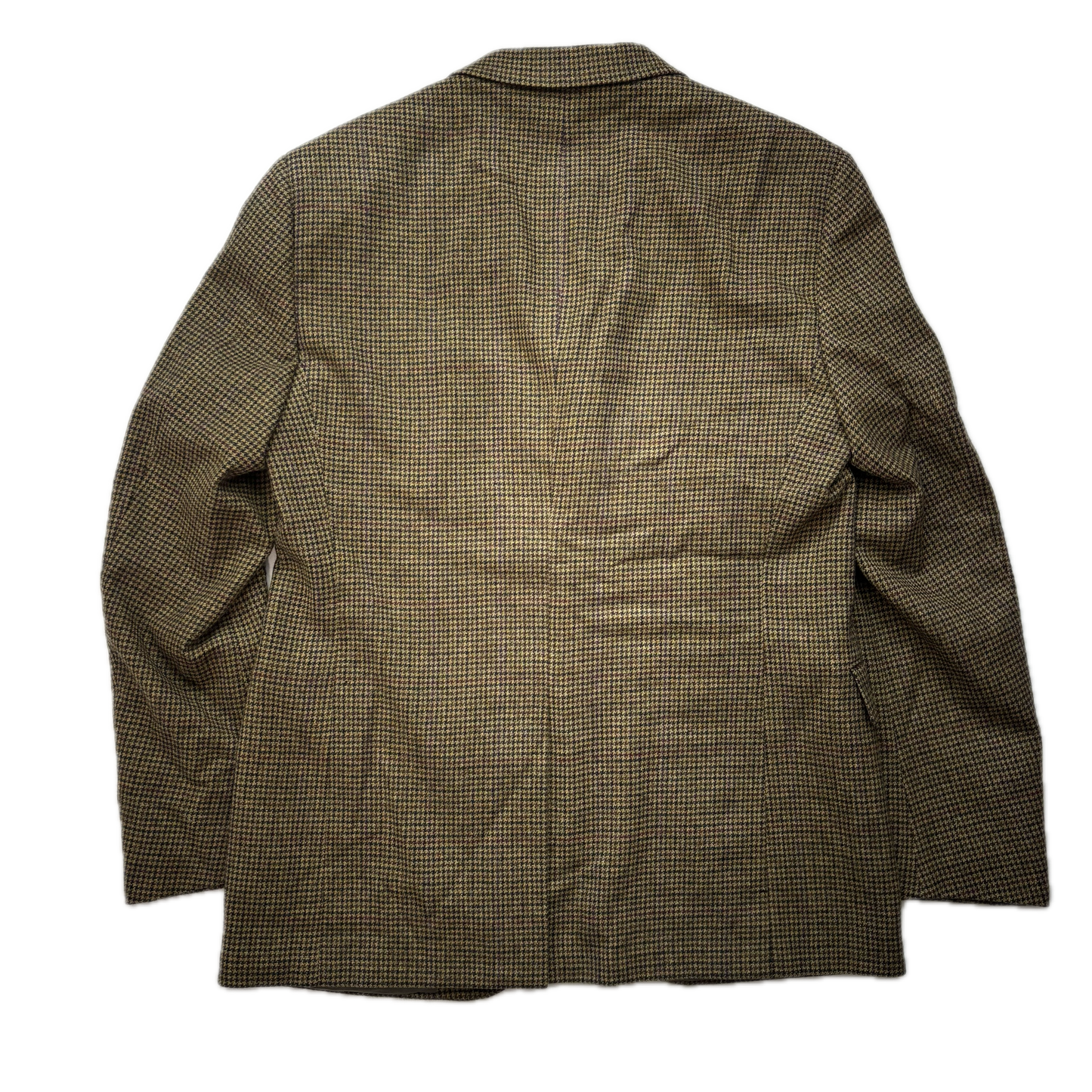 Polo Ralph Lauren Green Houndstooth Tweed Blazer (Wool Cashmere) - 42R