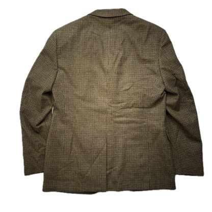 Polo Ralph Lauren Green Houndstooth Tweed Blazer (Wool Cashmere) - 42R
