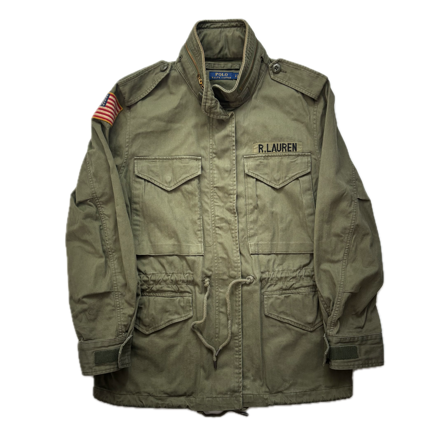 Polo Ralph Lauren Green Field Jacket Army Military - S