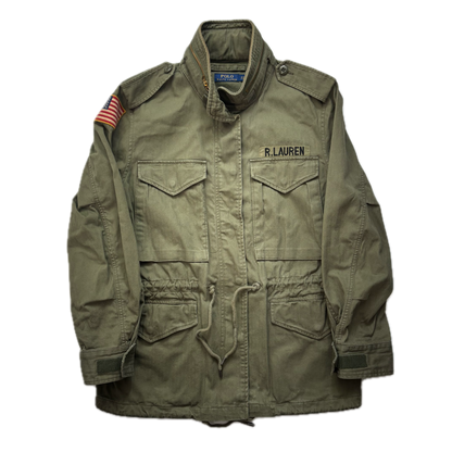 Polo Ralph Lauren Green Field Jacket Army Military - S