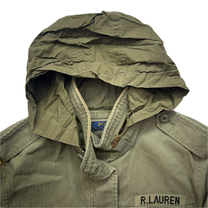 Polo Ralph Lauren Green Field Jacket Army Military - S