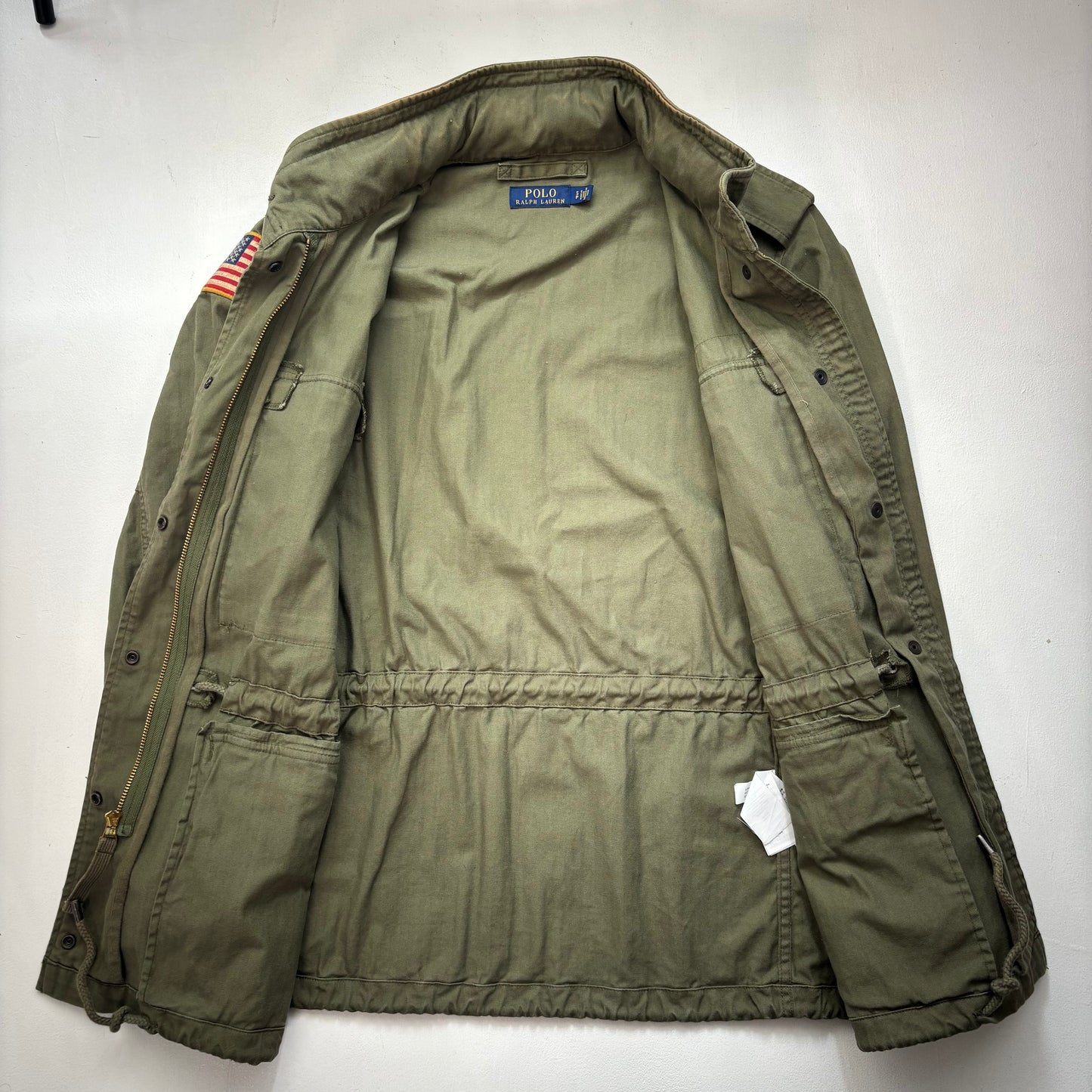 Polo Ralph Lauren Green Field Jacket Army Military - S