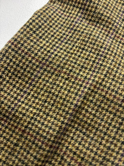 Polo Ralph Lauren Green Houndstooth Tweed Blazer (Wool Cashmere) - 42R