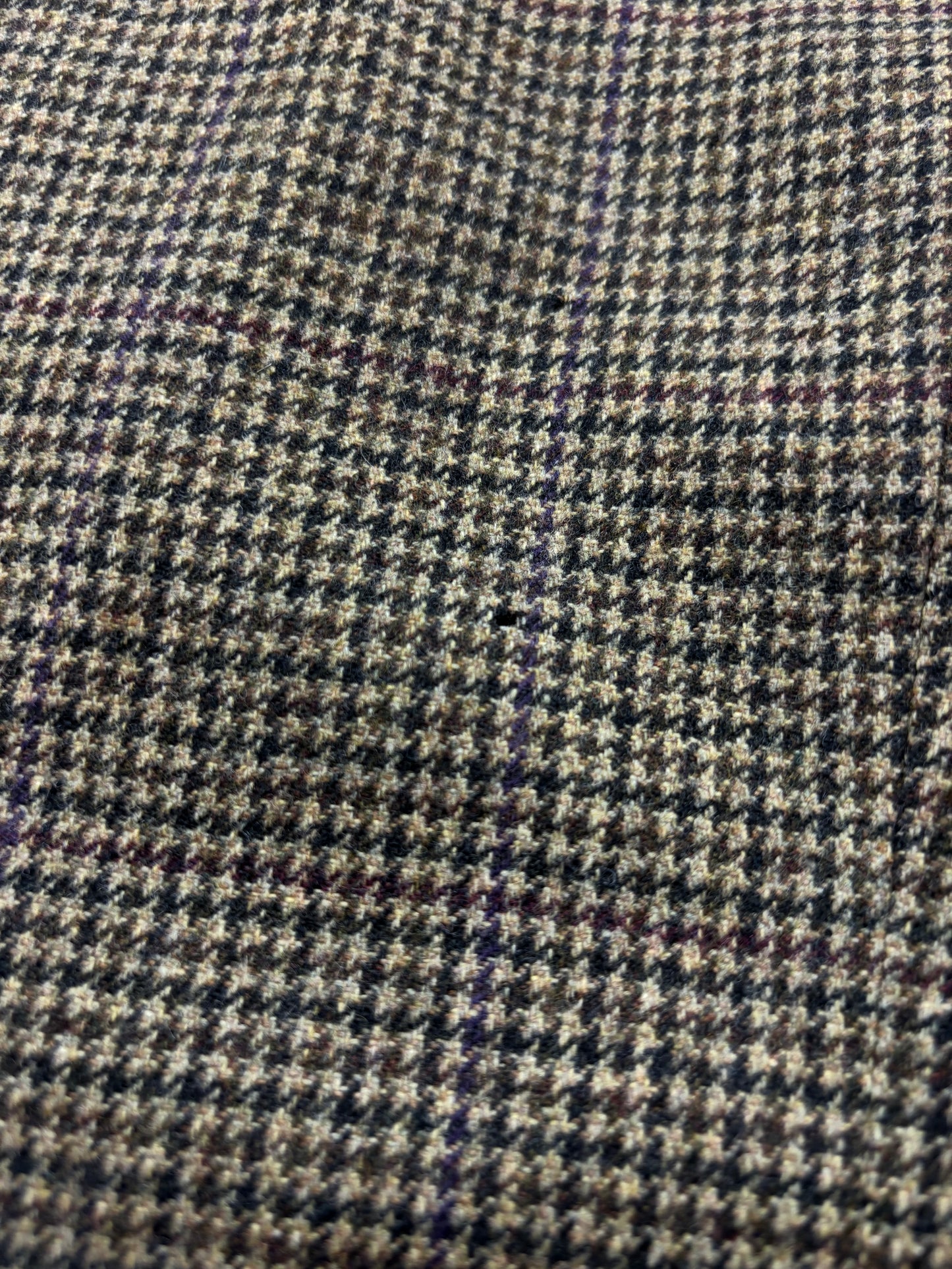 Polo Ralph Lauren Green Houndstooth Tweed Blazer (Wool Cashmere) - 42R