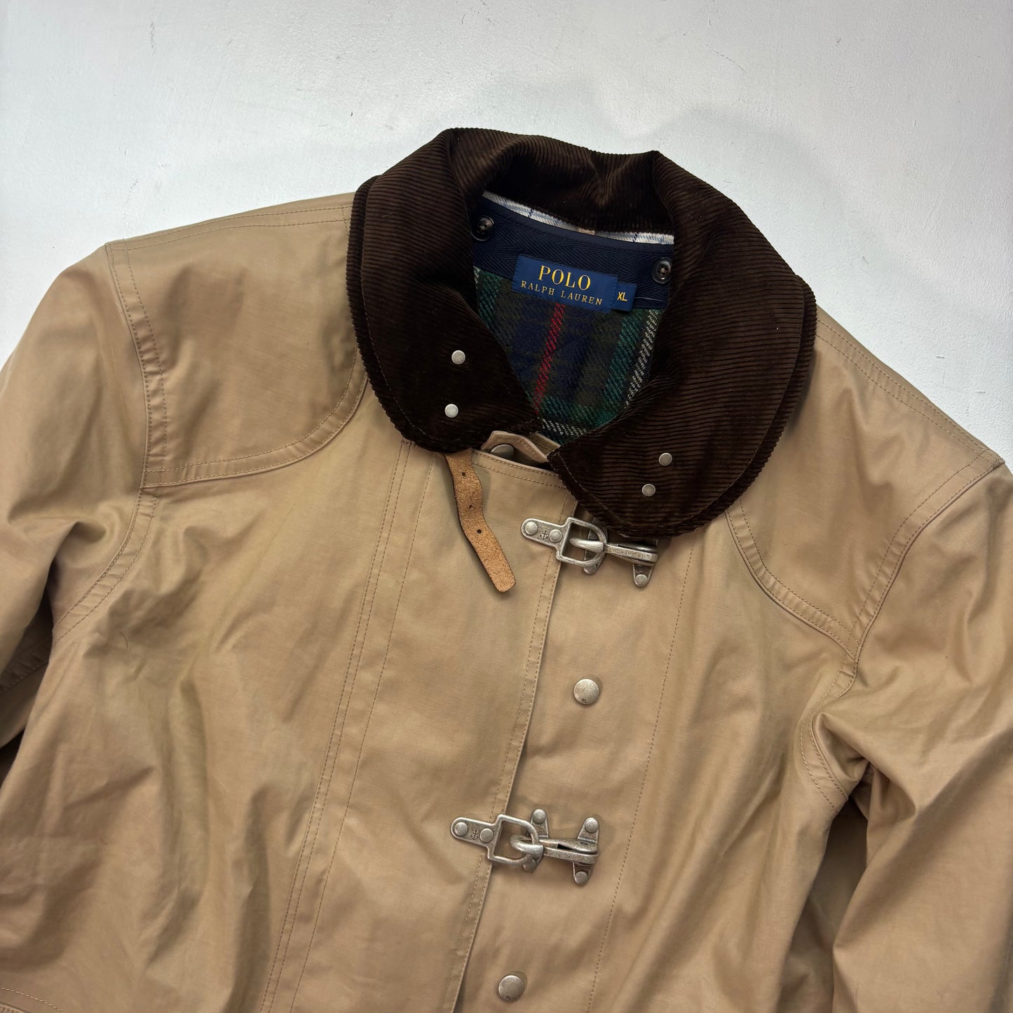 Polo Ralph Lauren 2 in 1 Tan Fireman Jacket with Wool Liner - XL