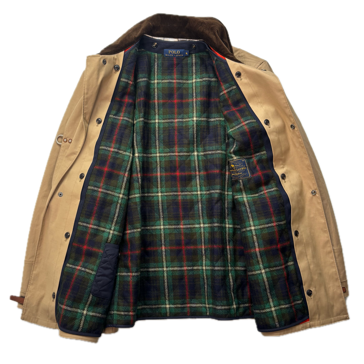 Polo Ralph Lauren 2 in 1 Tan Fireman Jacket with Wool Liner - XL