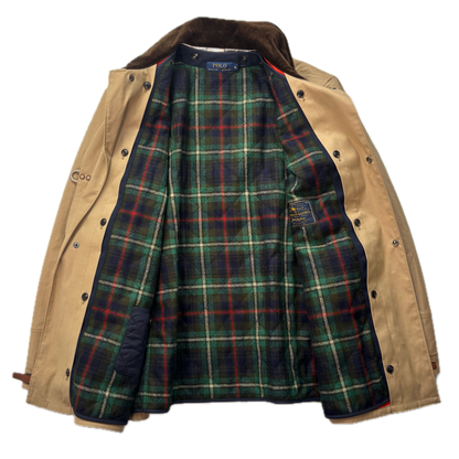 Polo Ralph Lauren 2 in 1 Tan Fireman Jacket with Wool Liner - XL