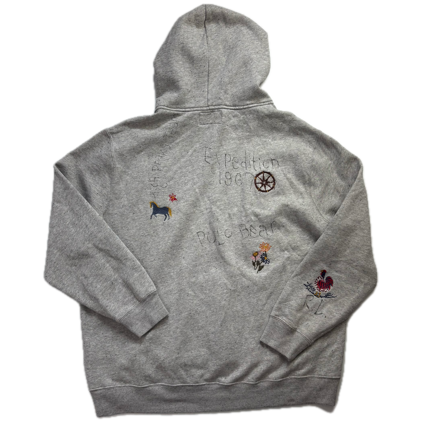 Polo Country Grey Bear Hoodie - XXL