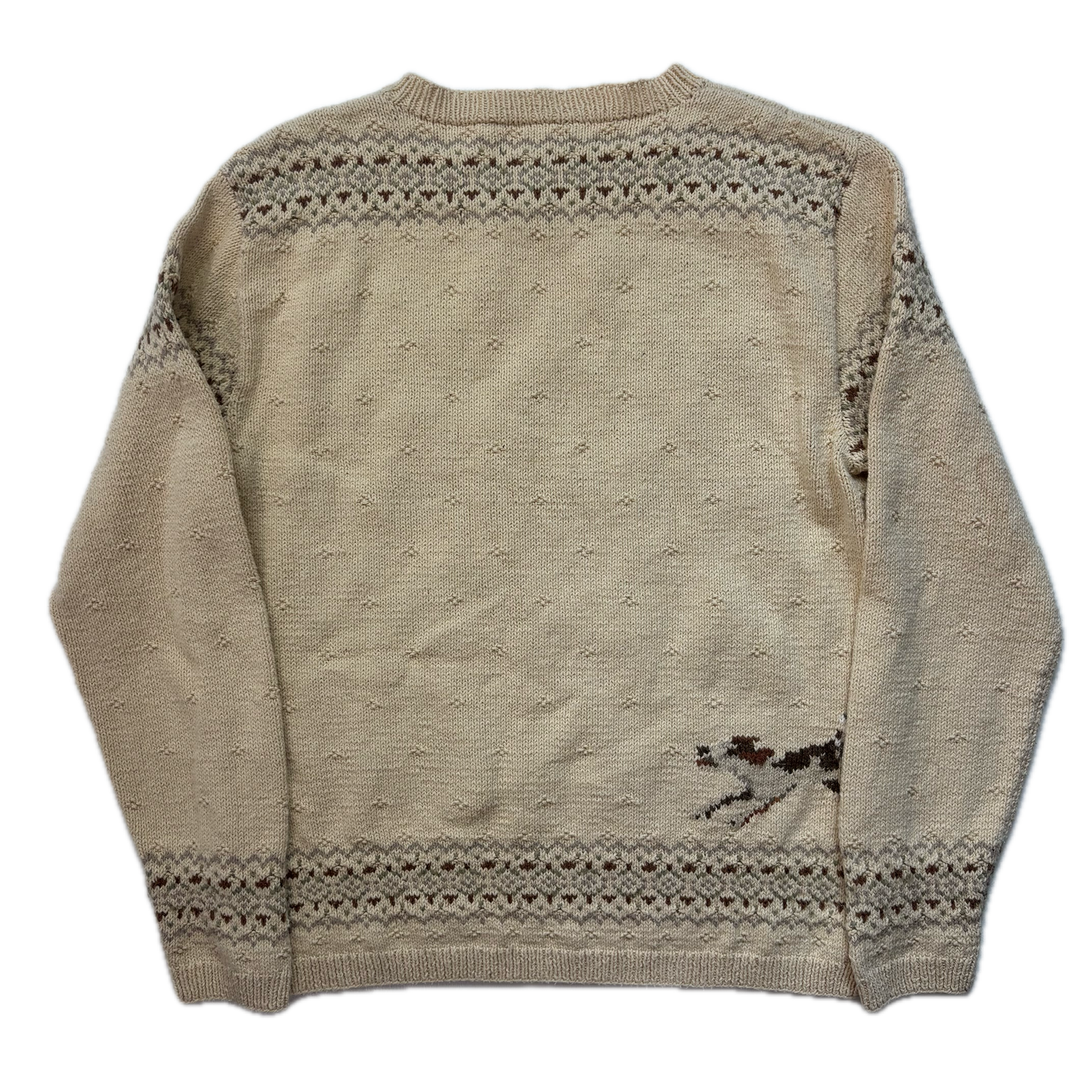 Lauren Hand Knit Hunting Equestrian Jumper (Cotton Linen) - S