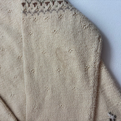 Lauren Hand Knit Hunting Equestrian Jumper (Cotton Linen) - S