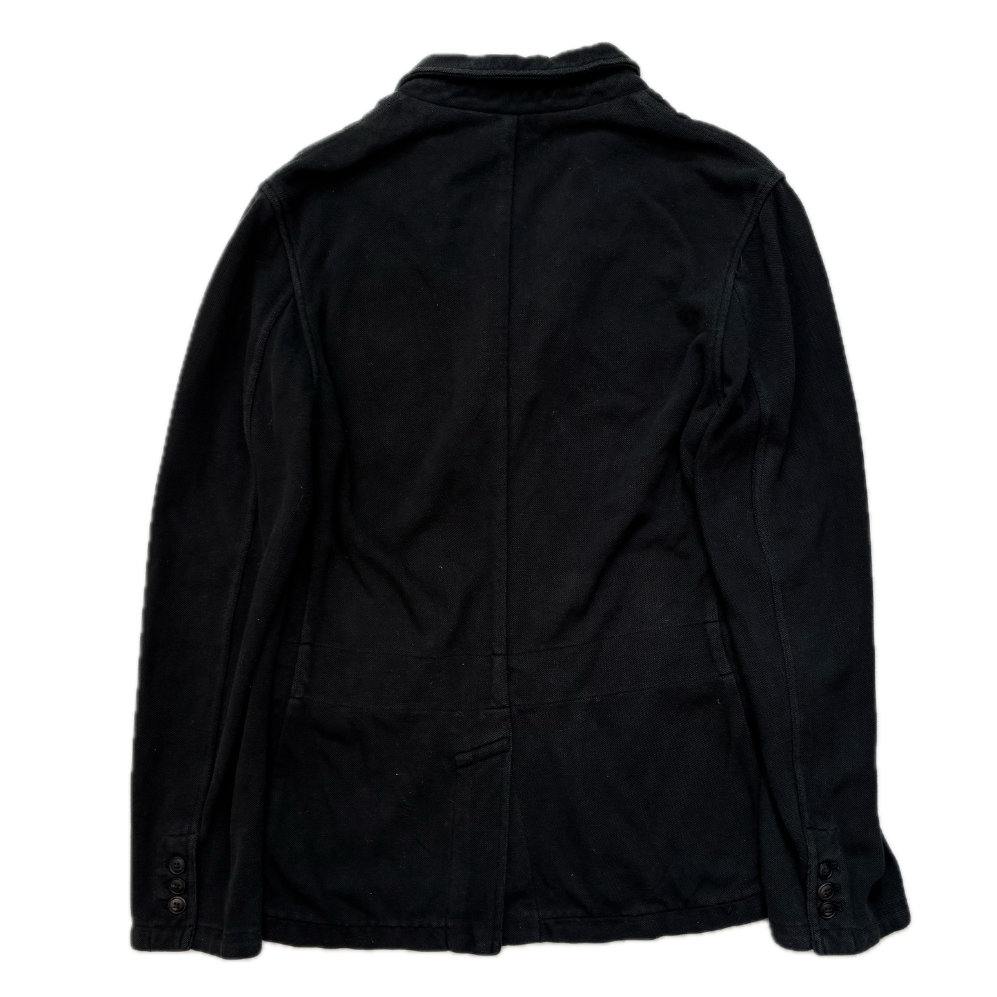 Polo Ralph Lauren Black Mesh Crest Rowing Sports Jacket Blazer - S