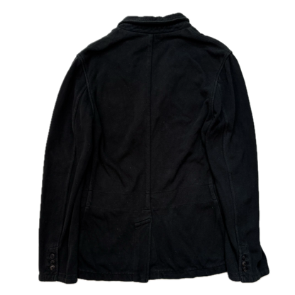 Polo Ralph Lauren Black Mesh Crest Rowing Sports Jacket Blazer - S