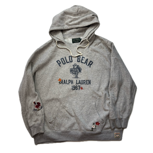 Polo Country Grey Bear Hoodie - XXL