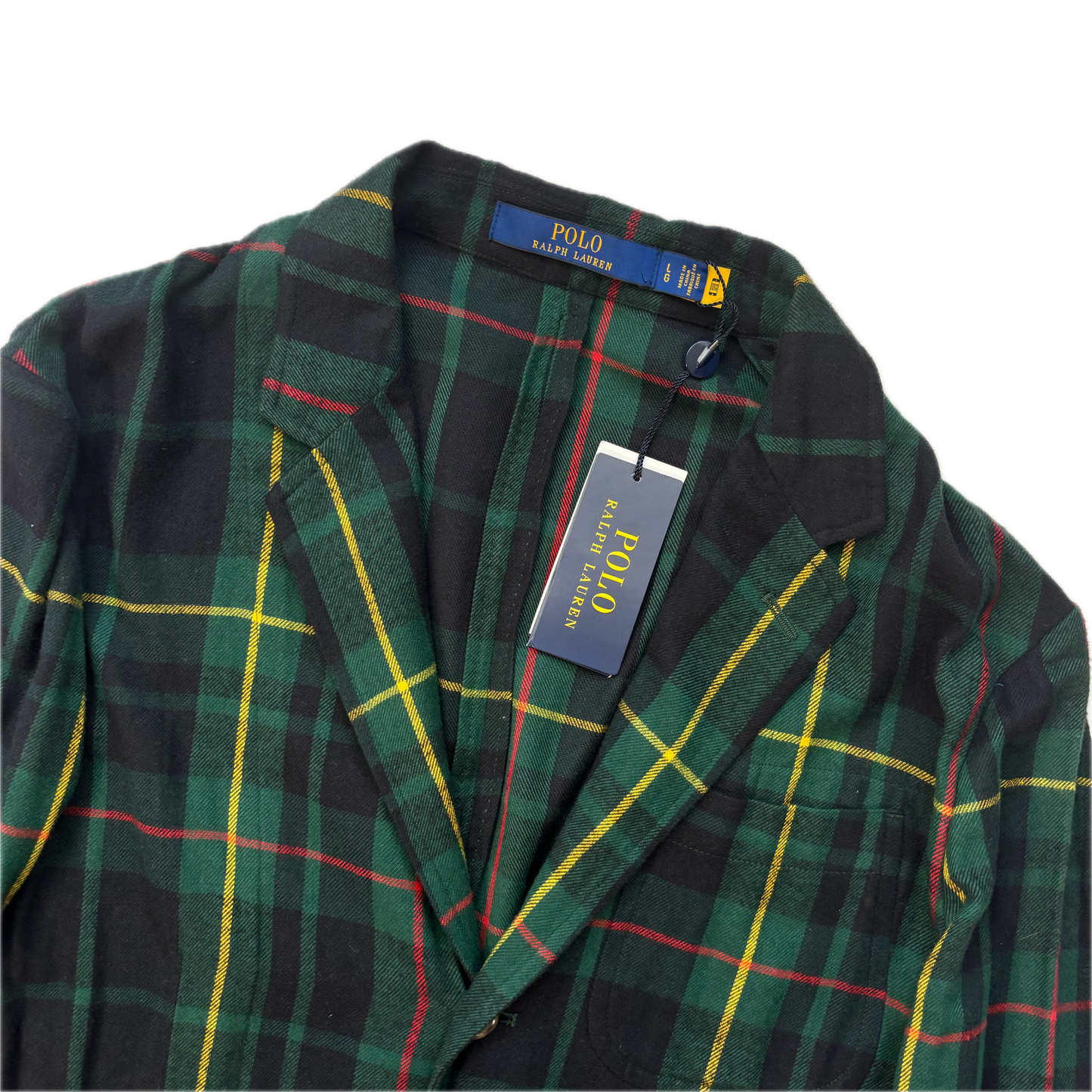 Polo Ralph Lauren Tartan Lightweight Blazer Sports Coat (Cotton) - L