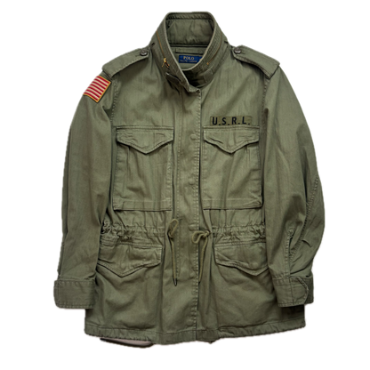 Polo Ralph Lauren Green Army Military Field Jacket - M