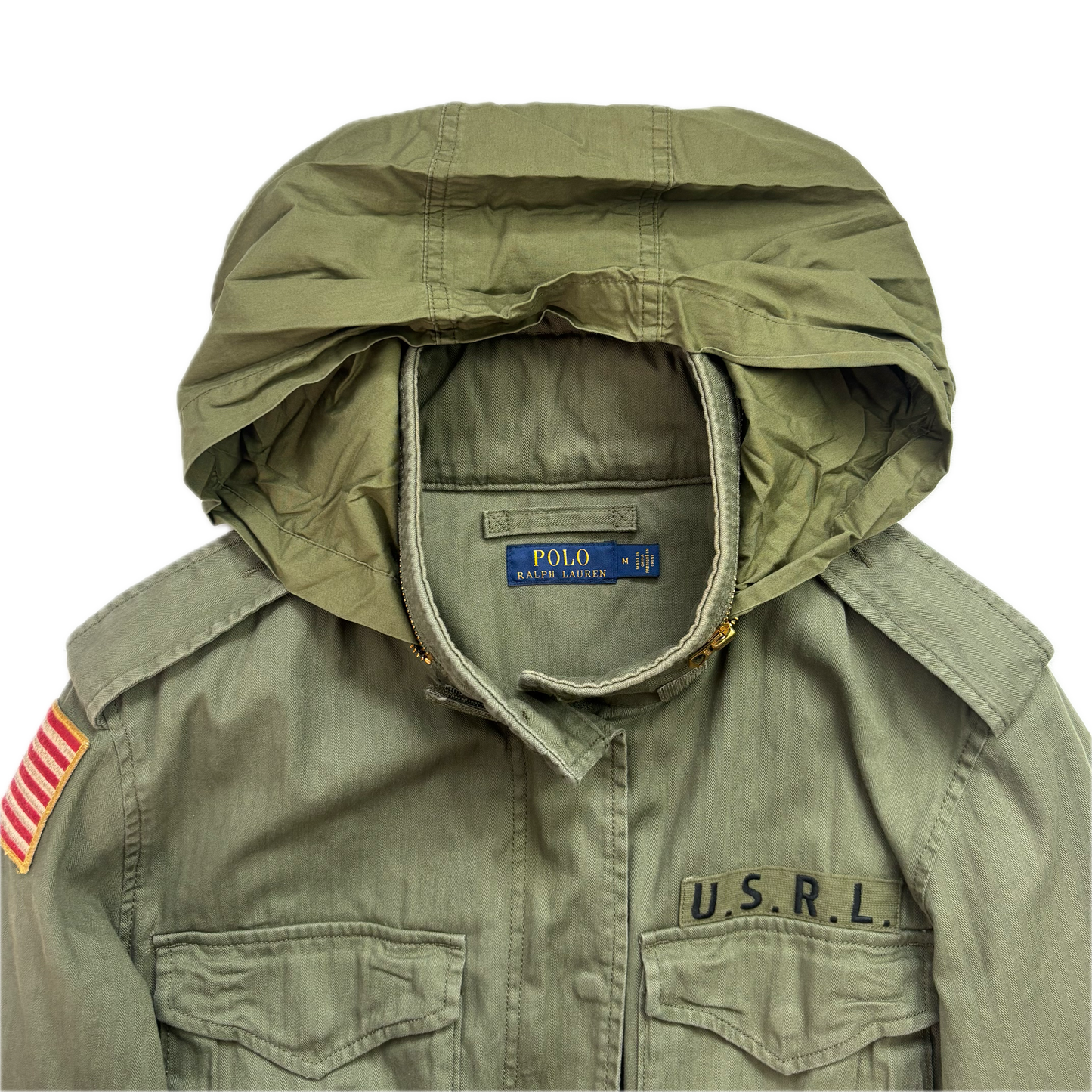 Polo Ralph Lauren Green Army Military Field Jacket - M