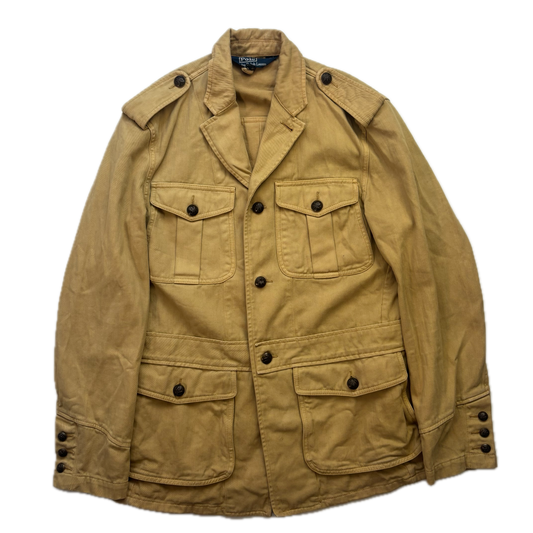 Polo Ralph Lauren Beige Officer Drill Safari Jacket -  M