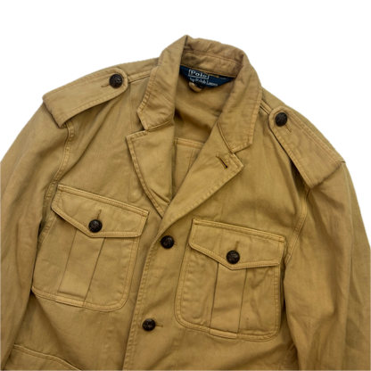 Polo Ralph Lauren Beige Officer Drill Safari Jacket -  M