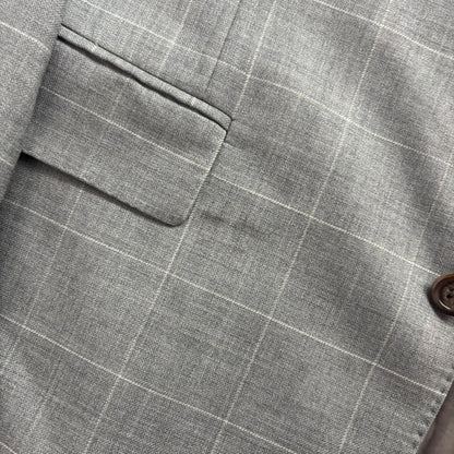 Polo Ralph Lauren Grey Windowpane Blazer Sports Coat - 42R