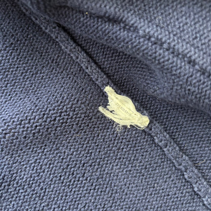 Polo Ralph Lauren Letterman Patch Cardigan Navy Striped - L