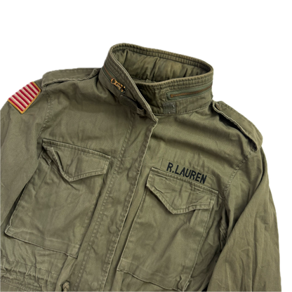 Green Army Military Field Jacket - S