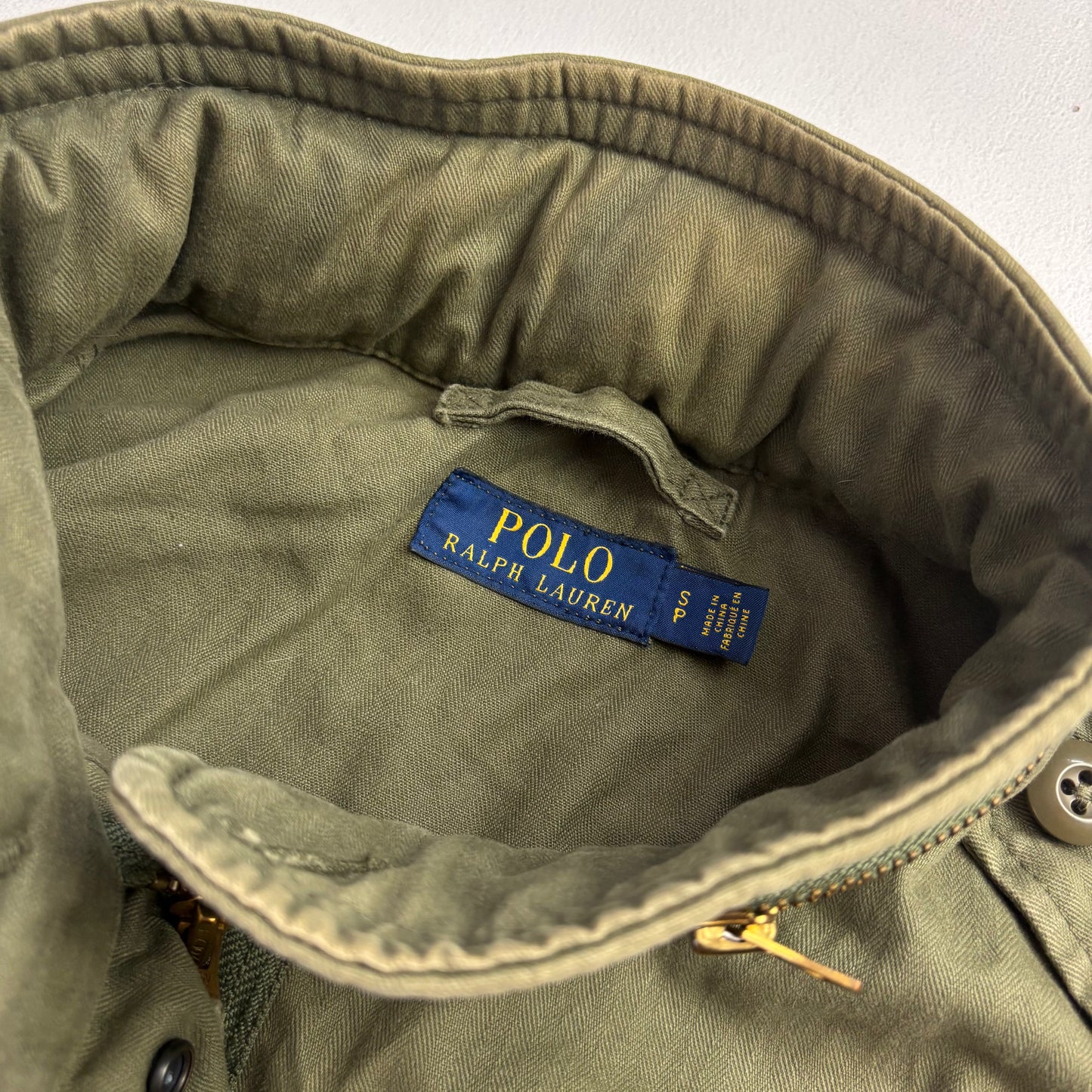 Green Army Military Field Jacket - S