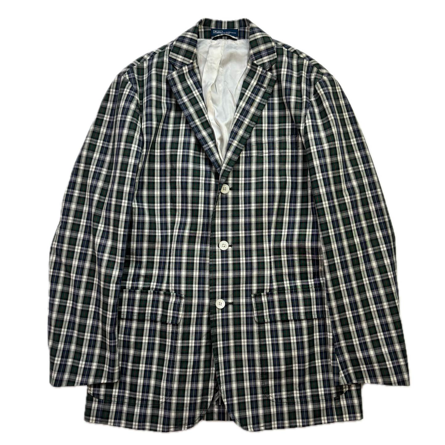 Polo Ralph Lauren Madras Plaid Blazer Sports Jacket (Cotton) -40R