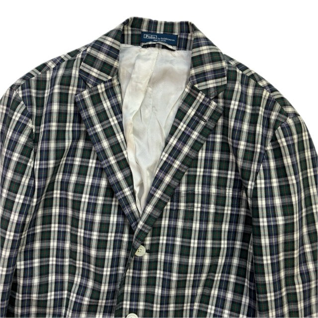 Polo Ralph Lauren Madras Plaid Blazer Sports Jacket (Cotton) -40R