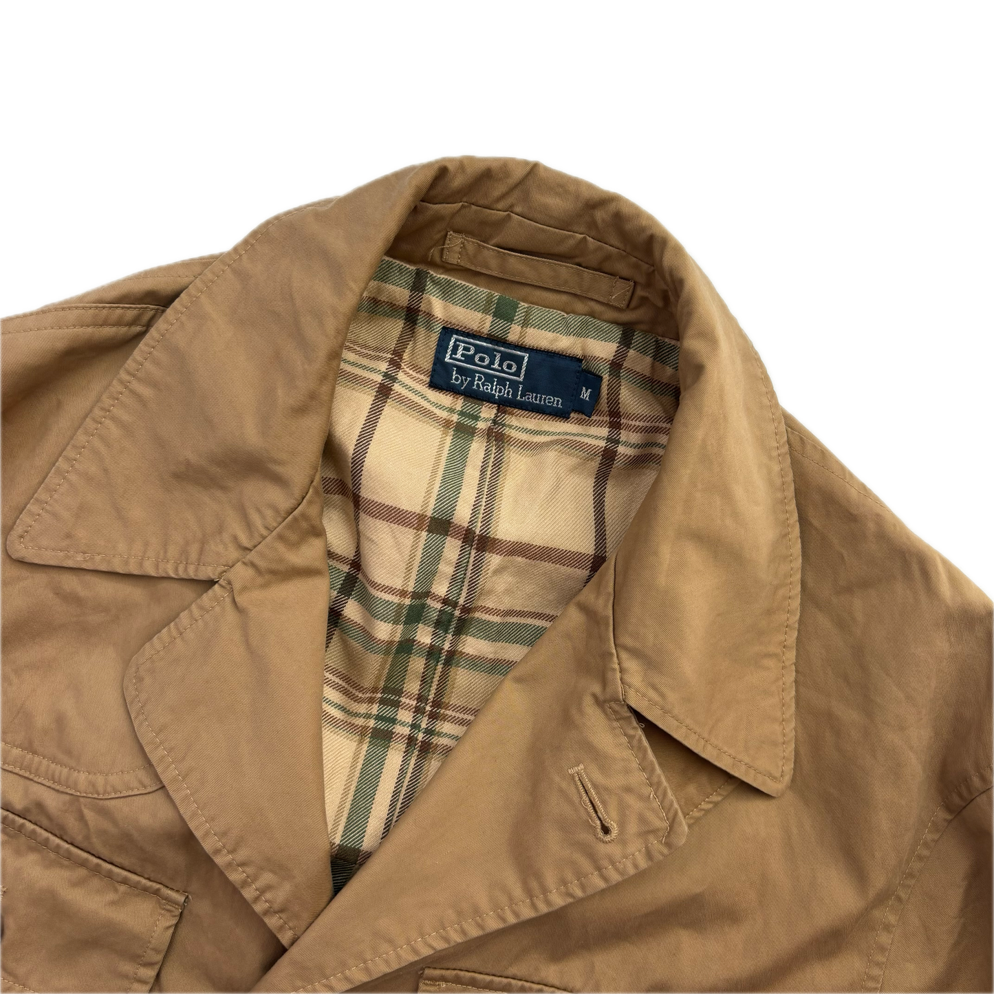 Tan Utility Cargo Jacket - M