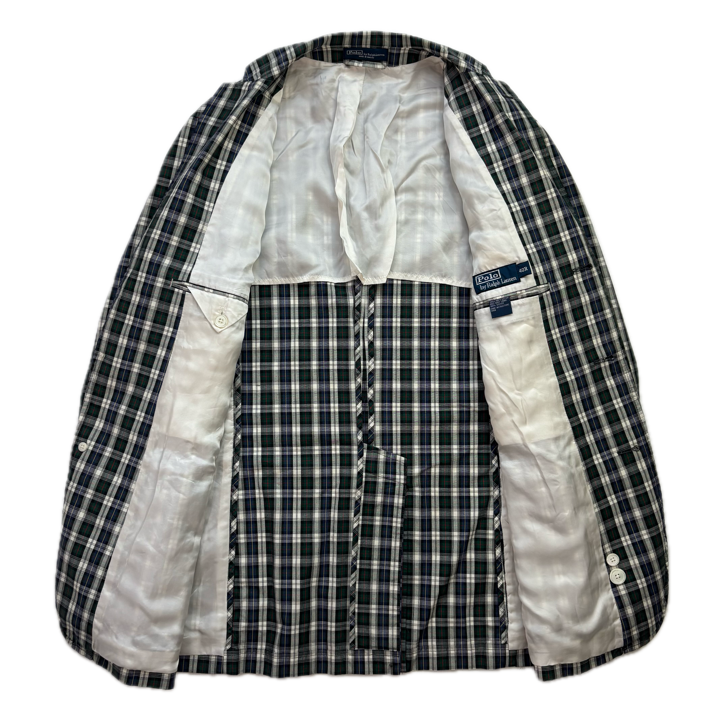 Polo Ralph Lauren Madras Plaid Blazer Sports Jacket (Cotton) -40R