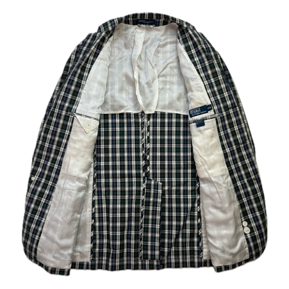 Polo Ralph Lauren Madras Plaid Blazer Sports Jacket (Cotton) -40R