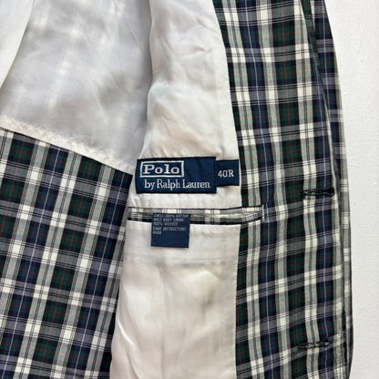 Polo Ralph Lauren Madras Plaid Blazer Sports Jacket (Cotton) -40R