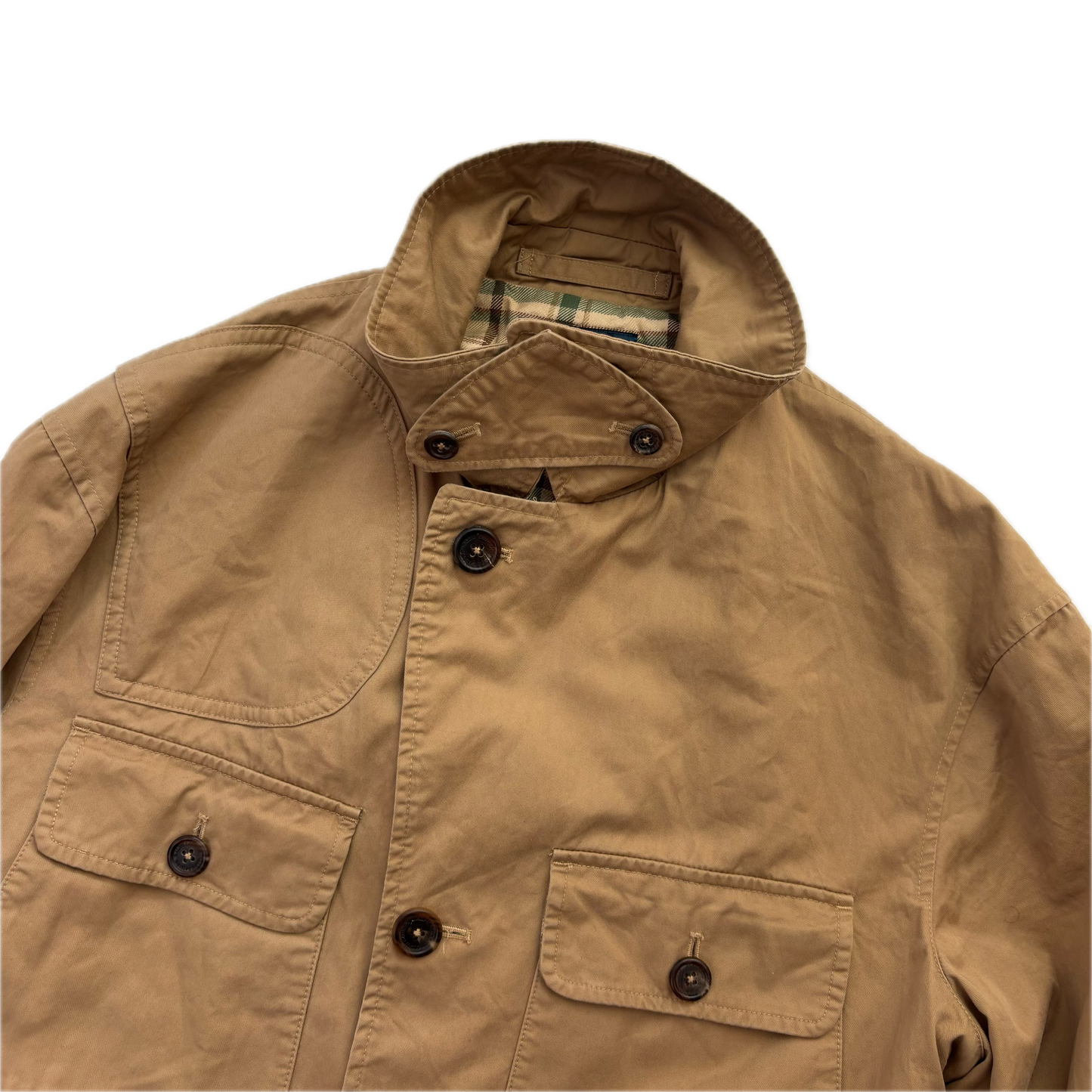 Tan Utility Cargo Jacket - M