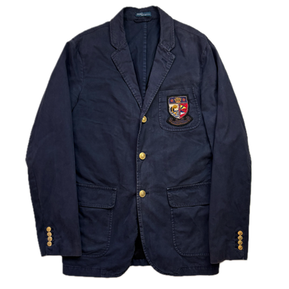 Polo Ralph Lauren Navy Crest Blazer Sports Jacket - 44L