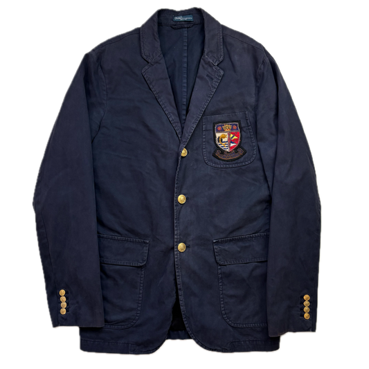 Polo Ralph Lauren Navy Crest Blazer Sports Jacket - 44L