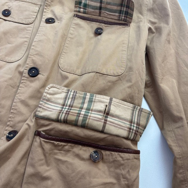 Tan Utility Cargo Jacket - M