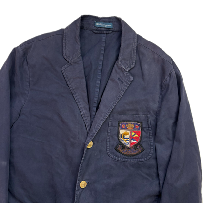 Polo Ralph Lauren Navy Crest Blazer Sports Jacket - 44L