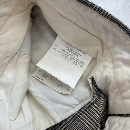 Grey Glen Plaid Check Suit Blazer & Trousers (Flax Wool) - 38R