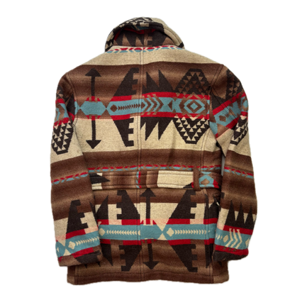 Polo Ralph Lauren Double Breasted Aztec Belted Ranch Coat (Wool Blend) - XS