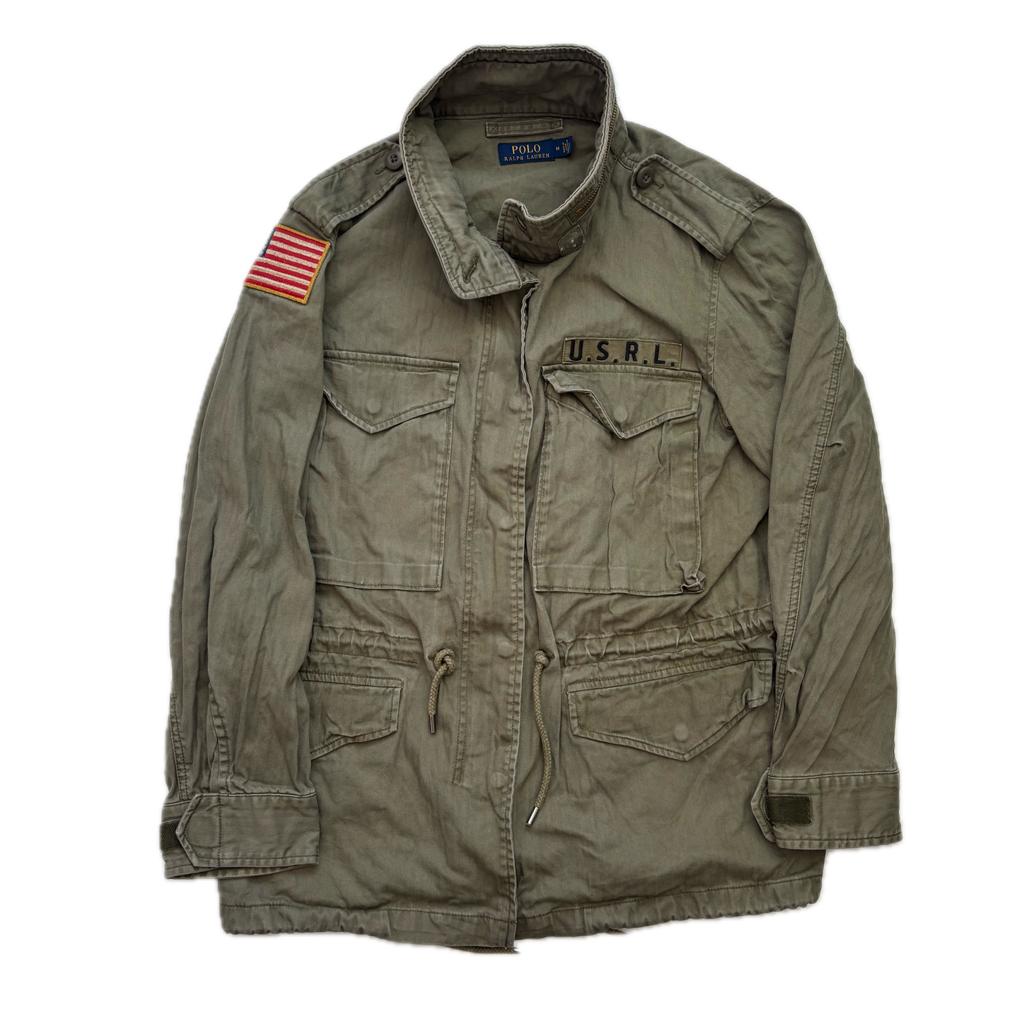 Polo Ralph Lauren Green Army Military Field Jacket - M