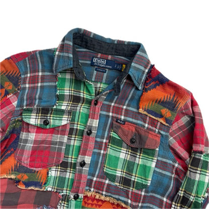 Polo Ralph Lauren Patchwork Southwestern Plaid Shirt - S