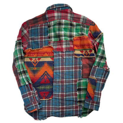 Polo Ralph Lauren Patchwork Southwestern Plaid Shirt - S