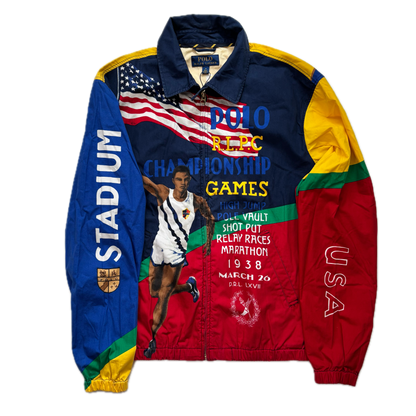 Polo Ralph Lauren Bayport Stadium Marathon Olympic Graphic Jacket - M