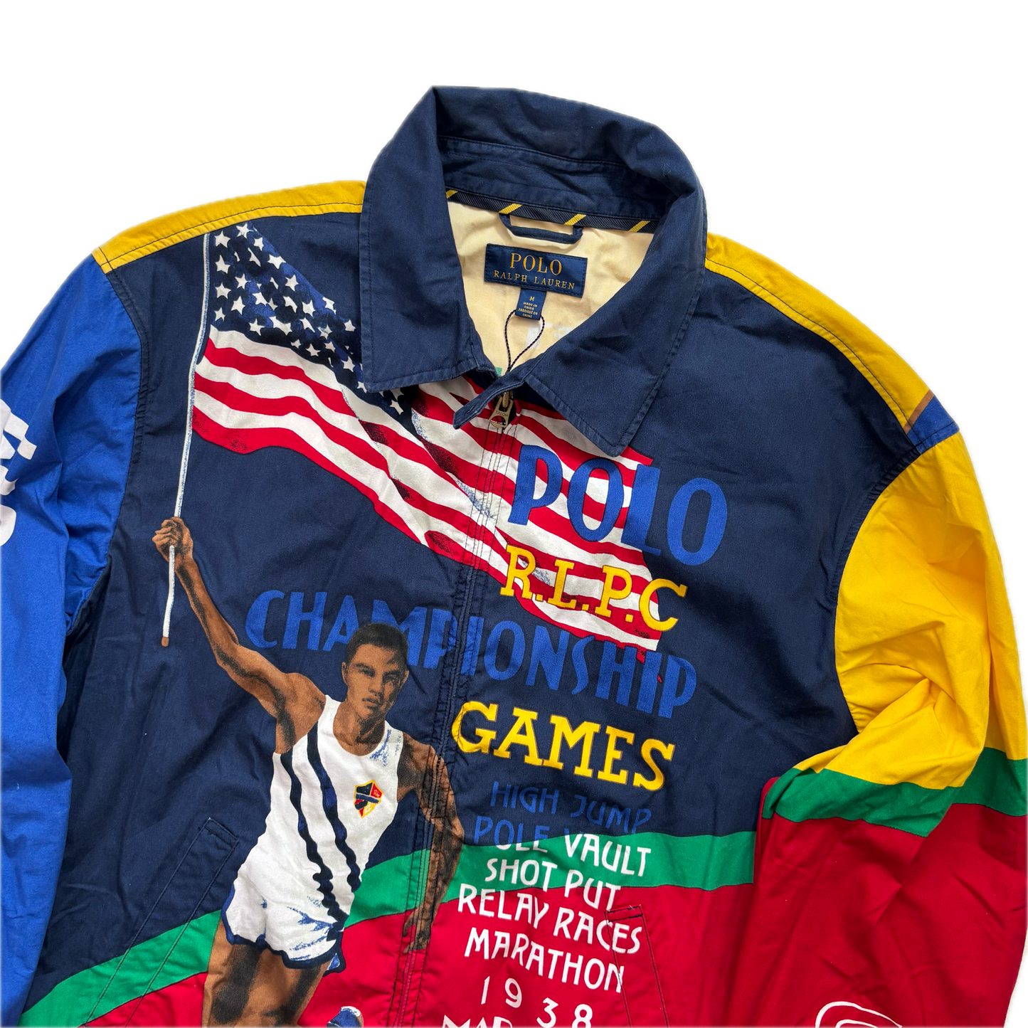 Polo Ralph Lauren Bayport Stadium Marathon Olympic Graphic Jacket - M