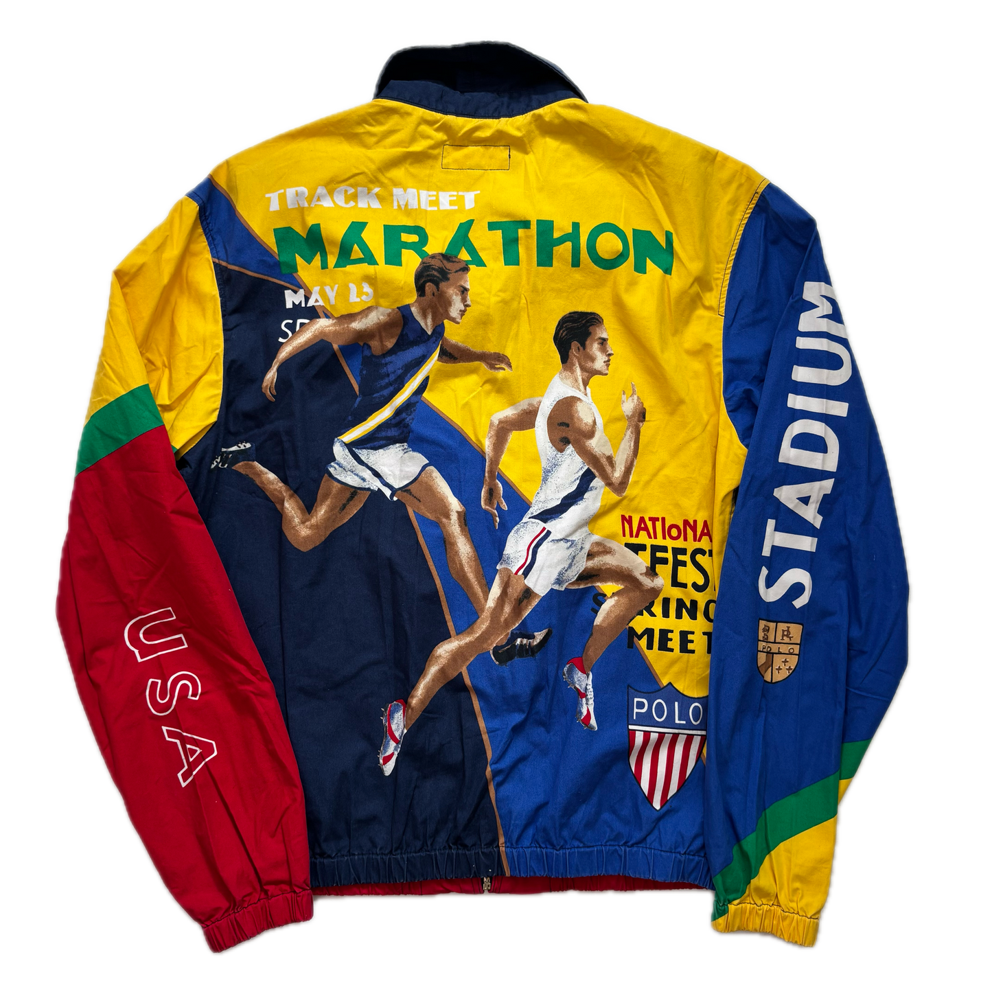 Polo Ralph Lauren Bayport Stadium Marathon Olympic Graphic Jacket - M